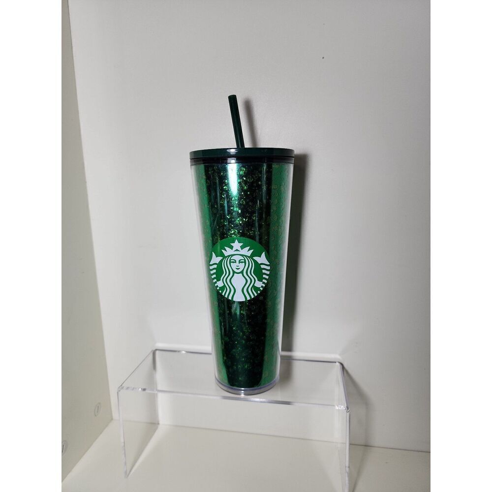 Starbucks Kitchen New 2019 Starbucks Holiday Green Glitter Tumbler